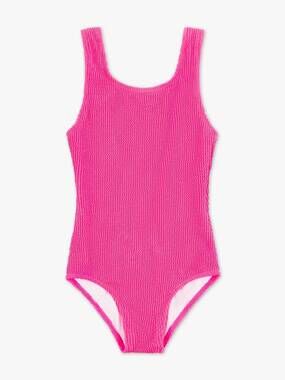 NEW LIMEAPPLE kids' addison square neck one piece swimsuit in pink